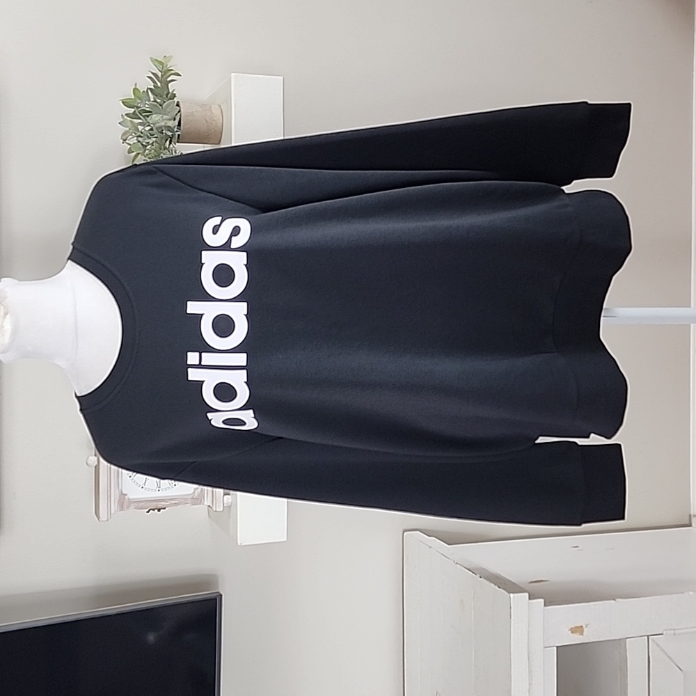 Adidas Long Sleeve Black Sweatshirt New With Tags